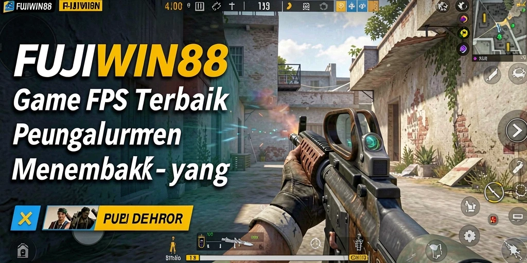 Screenshot gameplay FUJIWIN88 dengan aksi tembak-menembak yang mendebarkan.