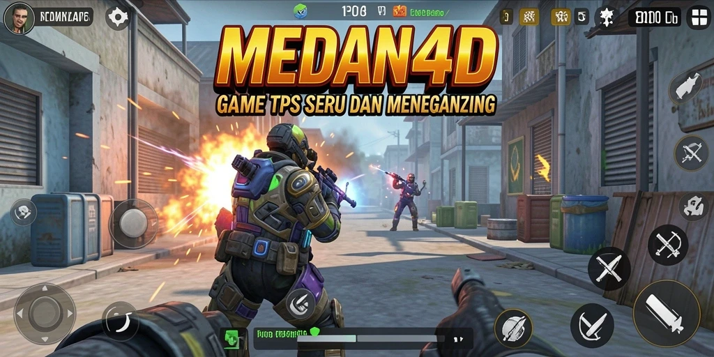 Screenshot dari MEDAN4D menunjukkan aksi pertempuran yang mendebarkan.