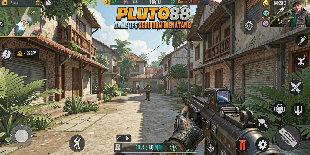 Tampilan gameplay dinamis dan menegangkan dari PLUTO88.