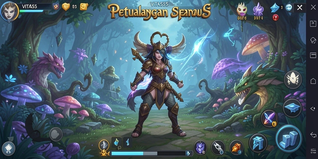Tampilan menarik dari gameplay VITA555 yang penuh petualangan.