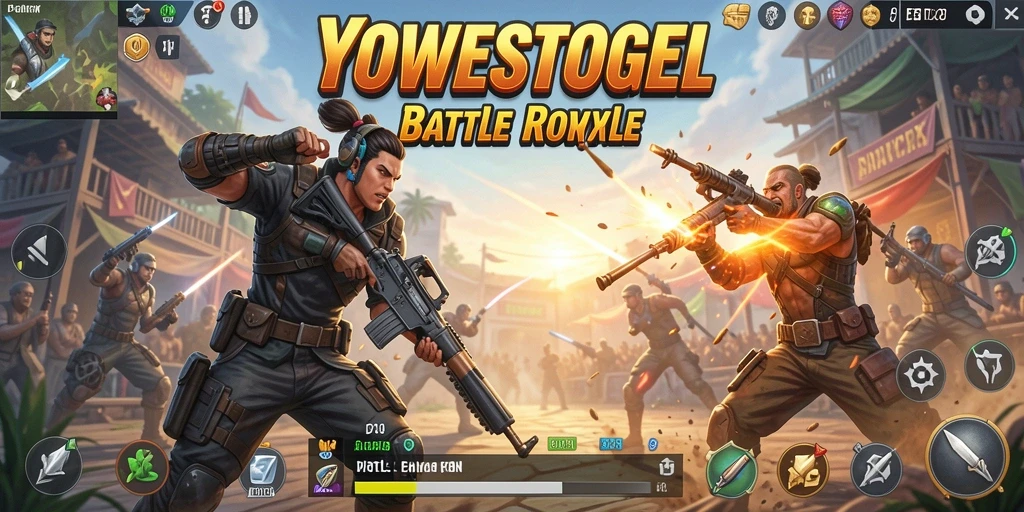 Gameplay seru di YOWESTOGEL dengan pertempuran intens.